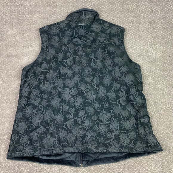 Columbia Reversible Vest Women's 2X Black Corduroy Fleece Full Zip - Picture 5 of 15